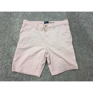 Ben Sherman Chino Shorts Mens 36W Pink Classic Fit Stretch Preppy Casual